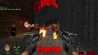 Brutal Doom v21141  Plutonia Revisited Map24  Online Coop [upl. by Utica]