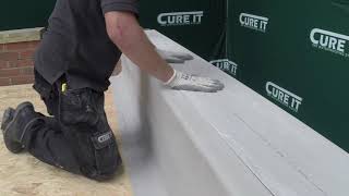 How to GRP a Parapet Wall using Cure It GRP [upl. by Nnylireg]