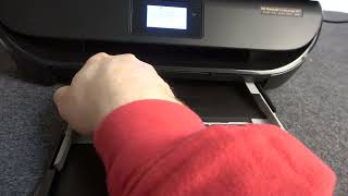 How to Insert Paper in HP DeskJet INK Advantage 4675  Paper Loading Tutorial on Advantage 4675 [upl. by Janyte]