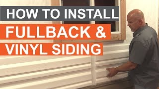 How to Install FullbackV Siding Insulation Overview [upl. by Eltsirc]