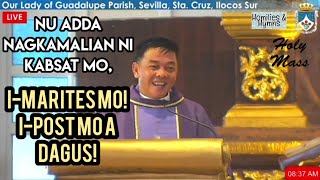 SUNDAY ILOCANO MASS  December 10 2023  Fr Rufo Abaya [upl. by Arateehc]