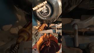 Bajaj Platina Bs6 engine oil changing engine engineservice automobile [upl. by Kabob]