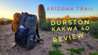 Durston Kakwa 40 Backpack Review on the Arizona Trail Zero Day [upl. by Okomot158]