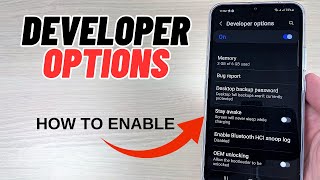 How to Enable DEVELOPER OPTIONS on Samsung Galaxy A Series 2023 [upl. by Carlyle199]