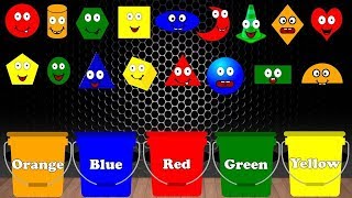 Learn Shapes Song Color Sorting For Kids Educational Video Kindergarten Preschool Game 2 [upl. by Beulah]