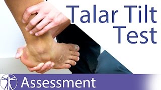 The Talar Tilt Test  Lateral Ankle Sprain [upl. by Griswold]