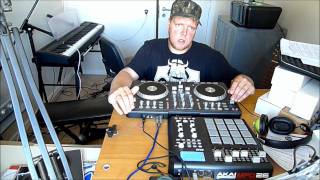 Custom Traktor Pro 2 mapping for Numark Mixtrack Pro and Akai MPD 26 [upl. by Dean651]