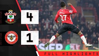 HIGHLIGHTS Southampton 41 Brentford  Premier League [upl. by Suellen236]