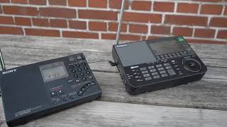 Sangean ATS 909x vs Sony ICF 7600g rus [upl. by Tenej55]