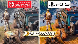 Expeditions A MudRunner Game PS5 vs Nintendo Switch [upl. by Atims]