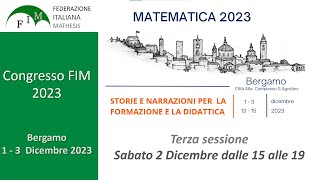 CONVEGNO MATHESIS 2023  DIRETTA DI SABATO 2 DICEMBRE  ORE 1500 [upl. by Larue815]