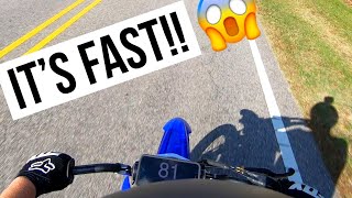 STOCKMOD PITBIKE TTR 110 TOP SPEED RUN [upl. by Neitsabes817]