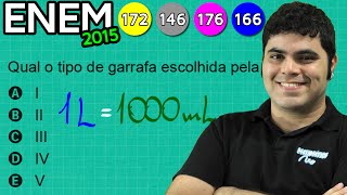 ENEM 2015 Matemática 31  Multiplicação e Conversão de Mililitro para Litro [upl. by Euqinahc]