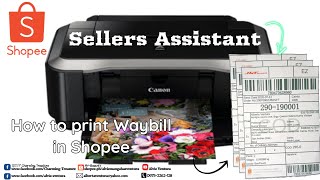 How to Print Waybill In Shopee as Seller [upl. by Ainival]