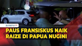 Tiba di Papua Nugini Paus Fransiskus Naik Mobil Toyota Raize [upl. by Enyaht]