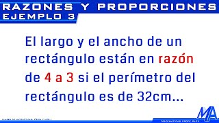 Razones y proporciones  Ejemplo 3 [upl. by Grimbly384]