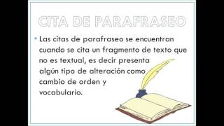 ¿Cómo debo realizar una cita de parafraseo según el formato de las Normas APA [upl. by Oer573]