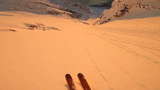 Sunset skiing in Lyngen Alps [upl. by Valerian]