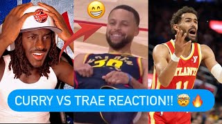 Reaction To Warriors Vs Hawks WILD GAME Highlights [upl. by Linnette]