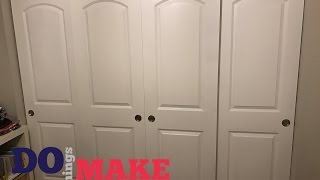 DIY Sliding Closet Doors Easy Do It Yourself [upl. by Kalinda]