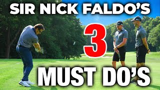 Sir Nick Faldos 3 MUST DOS With Your Irons  ME AND MY GOLF [upl. by Leitman]