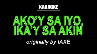 Karaoke  Akoy Sayo at Ikay Akin Lamang  First Circle [upl. by Vassili993]