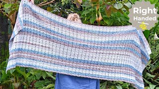 EASY Crochet Shawl Pattern  the Beached Granny Wrap [upl. by Isle]