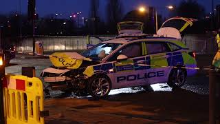 Met Police Crash in Newham [upl. by Aryas572]