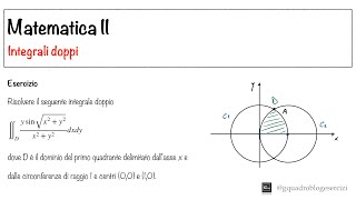 Analisi Matematica II Integrali Doppi  Lezione 3 [upl. by Anidene]