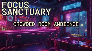 Neo Noir City Lounge  Crowded Room Ambience [upl. by Clo]