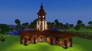 Horse Stable Tutorial Easy Minecraft [upl. by Hew]