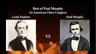 Poul Morphy vs Louis Paulsen Morphy Chess game Morphy amazing chess game Morphy best secrfice [upl. by Ramoh]