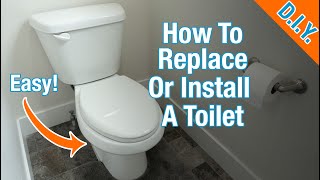 Replace A Toilet Complete StepbyStep Guide [upl. by Nojel350]