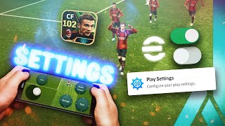 eFootball mobile BEST SETTINGS  Controls graphics gameplay [upl. by Beacham88]