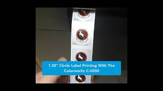 Epson Colorworks C6000 C6500 Printing Circle Labels [upl. by Ynohtnacram933]