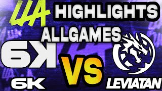 SIX KARMA VS LEVIATAN GAMES HIGHLIGHTS  LEAGUE OF LEGENDS  LLA DÍA 6 2024 [upl. by Norit554]