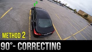 90 Degrees Parking  How to Correct Yourself  Method 2 [upl. by Cris]