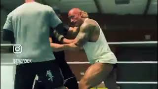 the rock training MMA [upl. by Victor]