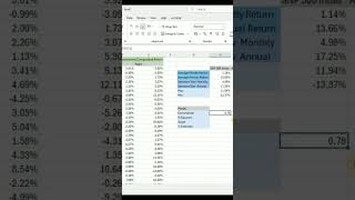 How to Analyse if a Companys Stock price is correlated with a benchmark Index using Excel [upl. by Moriarty]