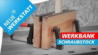 Schraubstock selber bauen So gehts Für die Werkstatt Werkbank oder mobil  NEUEWERKSTATT [upl. by Prochoras]