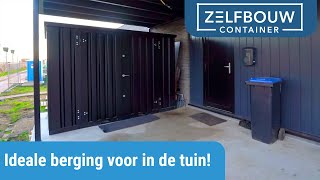 Ideale berging voor in de tuin  Zelfbouwcontainer Nederland [upl. by Okoyk]