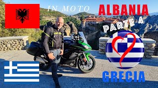 Viaggio in moto in Albania e Grecia  parte 4  ESCURSIONE IN GRECIA METEORA [upl. by Lacsap]