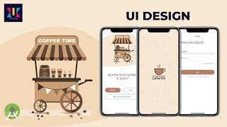 Android UI Design Tutorial  Home amp Login Screen UI Design  UiUX Tutorial [upl. by Ayeka603]