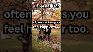 Happiness fact being kind health healthy kindness [upl. by Kosse]