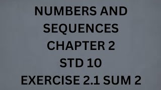 10 std maths chapter 2 exercise 21 sum 2 [upl. by Ytak]