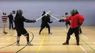 Black Fencer V5 sabre in action  Josh vs Nick [upl. by Hillery797]