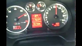 Audi A3 18T AUM k03S 230Hp 344Nm 0100 kmh acceleration ESP on [upl. by Litnahs]