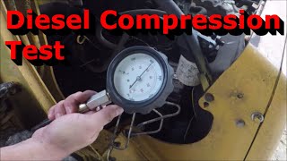 Compression Testing a Diesel Engine  Perkins 4 Cylinder Diesel [upl. by Marlee]