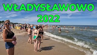 WŁADYSŁAWOWO Spacer plażą od wejścia nr 1 do Plaży Cetniewo i z powrotem Polskie Morze [upl. by Nilknarf]