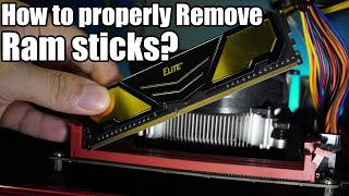 How to properly remove and place back the Ram sticks [upl. by Asteria]